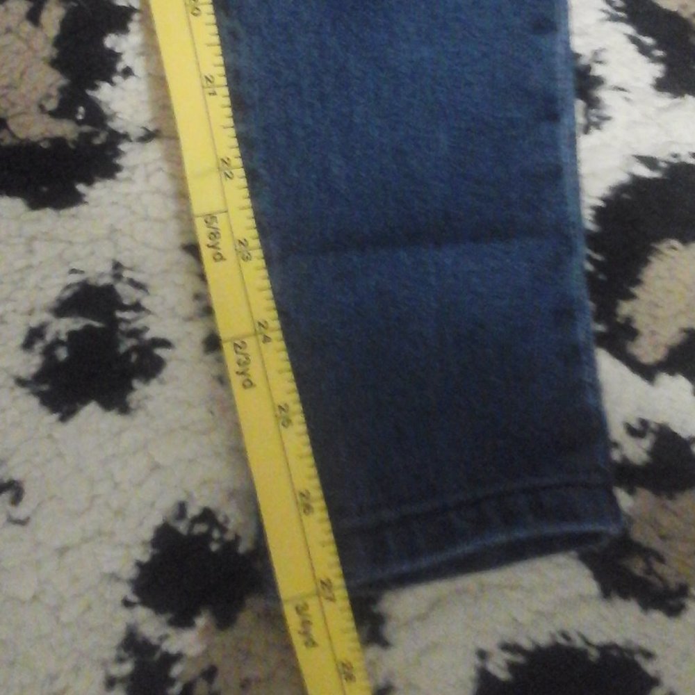 "NWT" Dark Denim Off The Shoulder Ruffled Jumpsuit - Picture 5 of 7